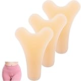 Teouuas 3 Stück Cameltoe Einlage, Camel Toe Conceale, Silikon Dreieckiger Concealer, Wiederverwendbar, für Badeanzug, Strumpfhose, Yogahose, Bikini (Farbe)