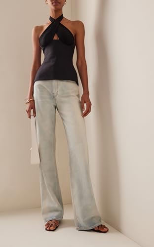 Women Silky Halter Neck Crop Top Sleeveless Crisscross Wrap Tank Top Y2k Summer Slim Fit Backless Cami Top3