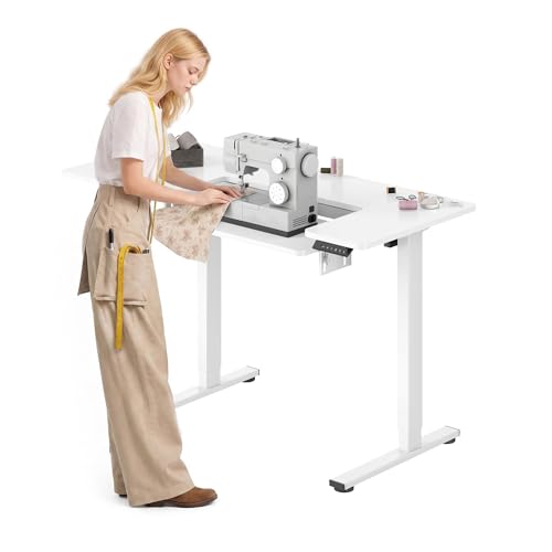 FLEXISPOT Adjustable Sewing Table with Flush Mount Bed