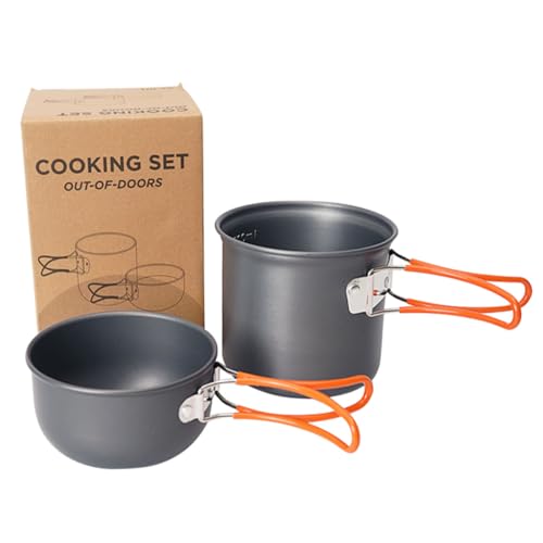 Casseroles camping pour pique-nique et barbecue en foret