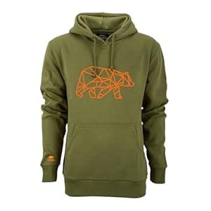 FORSBERG Pettarson Herren Hoodie mit Bärenlogo | Skandinavisch inspirierter Kapuzenpullover | All-Year Kollektion | Freizeit, Handwerk, Outdoor