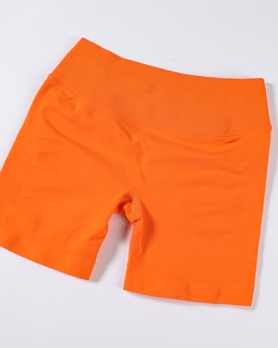 Image of AUROLA Influence Workout Shorts for Women,2.5 3.5 4.5 5.5 6.5 No Roll Up Squat Proof Scrunch Seamless Compression Gym Short