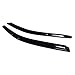 Topline Autopart Sun/Rain Guard Smoke Vent Shade Deflector Window Visor 96-00 Civic 2D/3Dr Ek Ek9