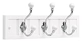 Brainerd R46139J-W-L Three Hook 18-inch Wide Kendra Coat and Hat Rail/Rack