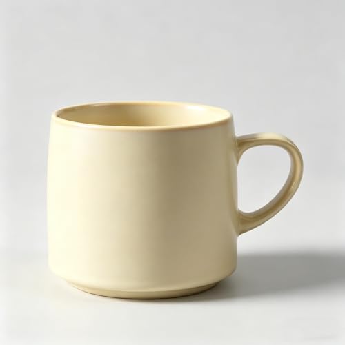 Taza de cerámica estilo japonés 12oz con asa