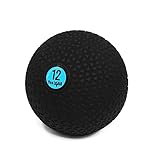 Yes4All Slam Ball, No-Bounce Ball for Exercise, Cross Training and Core Strength Workout 12lbs - Triangle Black
