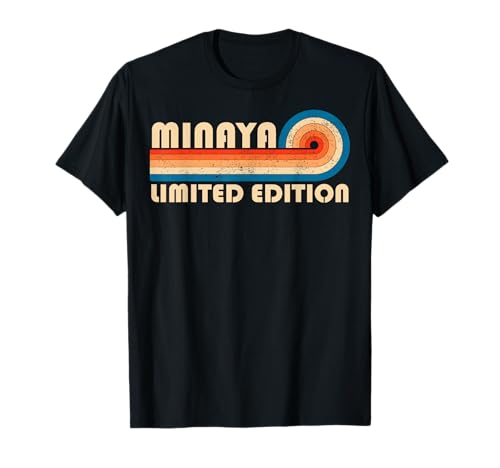 MINAYA Retro 70s 80s Sunset Stripe Camiseta