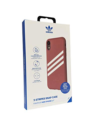 adidas Gazelle Case Compatible for iPhone XR Pink/White