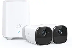 eufy security eufyCam 2 Wireless Home Security Camera System, 365-Day Battery Life, HomeKit Compatibility, HD 1080p, IP67 Weatherproof, Night Vision, 2-Cam Kit, No Monthly Fee