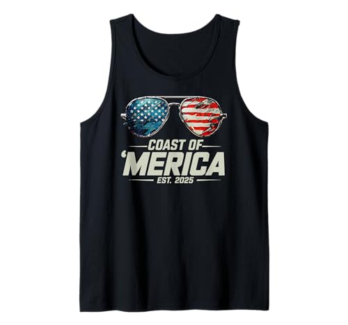 Retro Gulf Of USA America Est 2025 American Coast Of America Tank Top