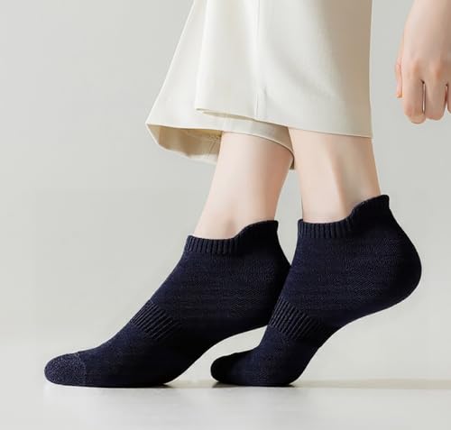 Image of 12-20 Pairs Athletic Ankle Socks for Women Breathable Low Cut Running Cushioned Moisture Wicking for Sport Traveling