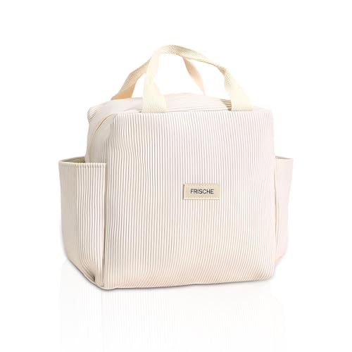 Xiuyer Bolsa Termica Porta Alimentos,Bolsa térmica Nevera portátil aislada Bolsa Térmica de Pana,Bolsa nevera, Bolsa de Almuerzo Reutilizable con Aislamiento Lunch Bag para Viajar, Picnic, Escuela