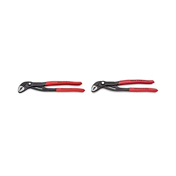Knipex Cobra 87 01 300, Hightech-Wasserpumpenzange für Rohre bis 70 mm Ø, 300 mm & 87 01 250 Cobra, Hochleistungs…
