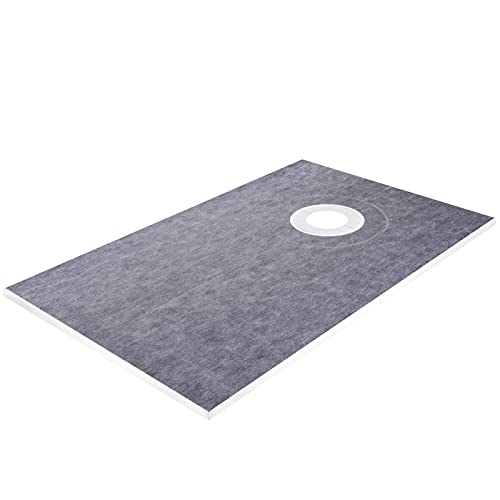 VEVOR Shower Curb Kit, 38"x60" Watertight Shower Curb Overlay with 4" ABS Offset Bonding Flange, 4" Stainless Steel Grate, 2 Cuttable Shower Curb and Trowel, Shower Pan Slope Sticks Fit for Bathroom by VEVOR - Image 8