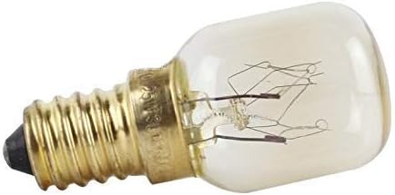 CTKcom 15W E14 Base 4173175 Oven Light Bulbs(6 Pack)- Microwave Light Bulbs 120V Heat Resistant Bulbs 300'C,Warm White Incandescent Light Bulb 360° Beam Angle,110-130V,6 Pcs