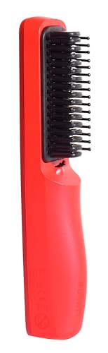 Beter - Cepillo iónico inalámbrico GRWM- Planchas de Pelo Profesional, Temperatura, 200°C, Calentamiento Rápido, Protección Antiquemaduras, Anti Encrespamiento,Recargable por USB. Rojo