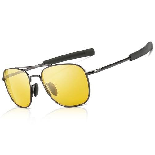 Sungait Gafas De Sol Estilo Militar Para Hombre Polarizadas Lentes Con Marco De Metal A285qkys-Es