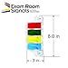 Kull Industries Exam Room Flags, Medical Door Flags for Doctor Offices, Hospitals, Clinics, Easy Identification, Durable, Reliable Room Status Sign, Primary Colors, 4 Flag System, 3-Inch