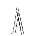 Produktbild Altrex | Mehrzweckleiter | Alu beschichtet | 3-teilig | schwarz | 3 x 12 Sprossen
