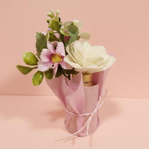 Image of Jasmine Aura Flower Diffuser with Artificial Flower Bouquet | Long Lasting Home Fragrance | Decorative Flowers for Living Room, Bedroom & Office | Premium Gift for Housewarming & Occasions