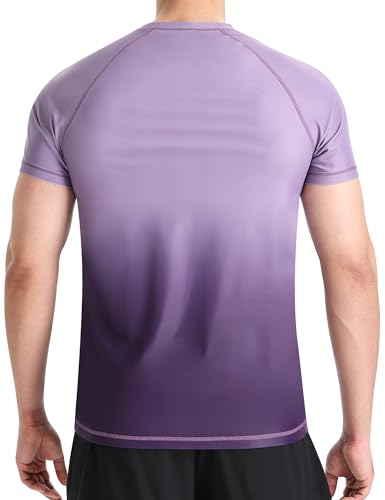 Image of Men's Swim Shirts Rash Guard UPF 50+ UV Sun Protection T-Shirt Quick Dry Fishing Beach T Shirts