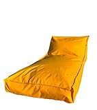 Générique Pouf de Jardin géant transat de terrasse ou Piscine | Bain de Soleil (Jaune)