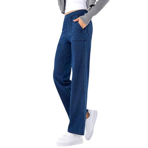 JIANROU Jeans Damen Baggy Jeanshose Denim Hose Streetwear Leichte Damenhose Resistent Jeans Für Kräftige Oberschenkel Frauen Vintage Jeanshosen JIANROU Jeans Damen Baggy Jeanshose Denim Hose Streetwear Leichte Damenhose Resistent Jeans Für Kräftige Oberschenkel Frauen Vintage Jeanshosen
