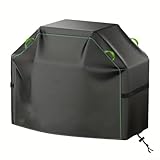 Funda para barbacoa para parrilla, cubierta impermeable Oxford 210D con tira reflectante y cordón, protección a prueba de viento y polvo para uso en exteriores (165 x 71 x 122 cm)