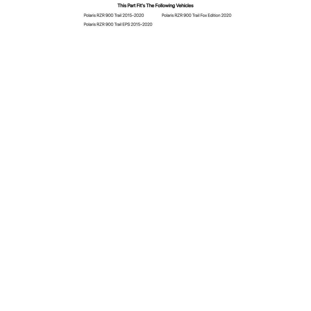 TUSK Zipperless Upper Doors for Polaris RZR 900 Trail 2015-2020