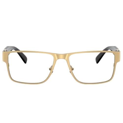 Versace VE 1274 1002 Gold/Black Metal Rectangle Eyeglasses 57mm - image 2