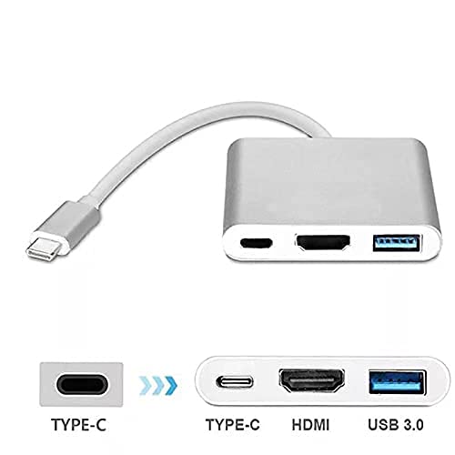 Aakir Adaptador HDMI USB tipo C a 1080P para Nintendo Switch, puerto de carga USB C PD y cable convertidor HDMI USB-A 3.0 Hub para MacBook Pro 2017 2016, Samsung Galaxy S9, HUAWEI 30