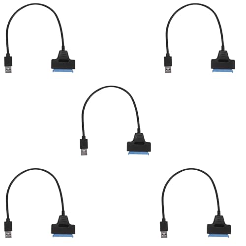 JSDNGURK 5X USB 3.0?2.5�C���`�n�[�h�h���C�u�A�_�v�^�P�[�u��SSD ?USB 3.0�R���o�[�^-�u���b�N
