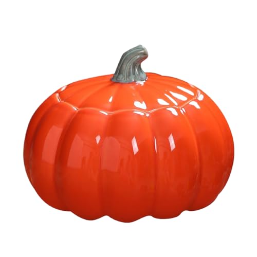 Tarro de Galletas de Calabaza - Accesorios de Escritorio para Almacenamiento de Halloween,Bote De Calabaza Bonito Para Dulces,Para Acción de Gracias Otoño Fiestas Cocina Dormitorio Salón Granja