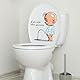 WC-Aufkleber, Clean Your Piss, lustige Aufkleber für WC, wasserdicht, abnehmbare WC-Sitz-Aufkleber, Badezimmer-Dekoration, WC-Zubehör, 1 Stück
