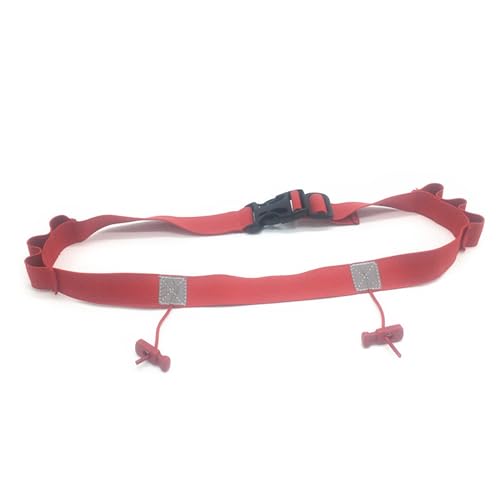 TOWARDSNAN Cinturón de números para correr con bucle de gel elástico y rayas reflectantes para corredores, ciclistas, triatletas