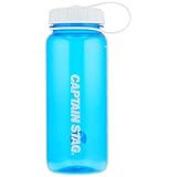 キャプテンスタッグ(CAPTAIN STAG) 水筒 スポーツボトル ウォーターボトル 650ml 直飲み ライス目盛り付き 4.5合 ブルー UE-3391