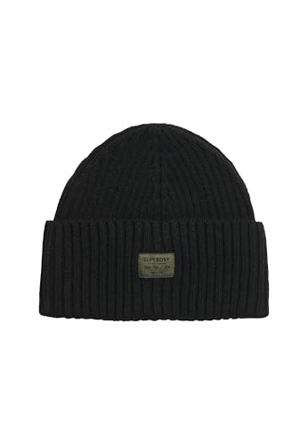 Bonnet Superdry workwear 02a noir pour protéger vos oreilles du vent