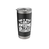 This is What an Awesome Van Driver Looks Like Humor Dad Mom Stainless Steel Insulated Tumbler