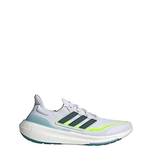 adidas Tênis de corrida masculino Ultraboost 23, Branco/noite ártica/limão lúcido, 5 Women/4 Men