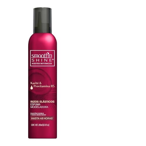 Smooth´n Shine Mousse para el cabello, Rizos Elásticos, 200gr