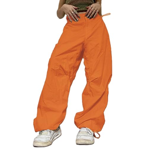 Amazon.com: Muineobuka Women Halloween Orange Cargo Pants