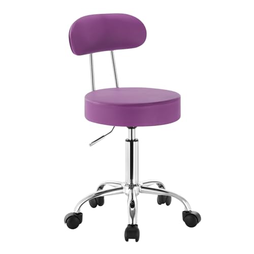 WOLTU Rollhocker Schminkhocker Hocker höhenverstellbar mit Rollen...