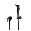 [LOSCHEN]Bidet Toilettensprüher, Hand Bidet Sprayer, Bidet Handbrause, Edelstahl Duschkopf Bidet Armaturen für Haustierbad/Körperpflege/WC (Schwarz)