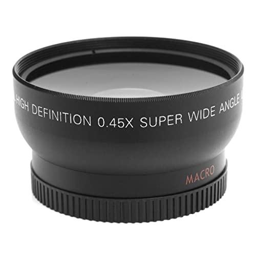 Image of 52mm 0.45X Wide Angle & Macro Lens for Nikon Canon Compatible With Sony DSLR DC Camera 18-55
