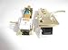 2 x Gold plated headshell mounts + cartridge for Technics, Numark, Vestax, DJ