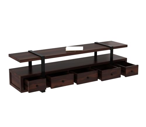 Image of Sheesham Wood Wooden TV Cabinet | TV Unit for Living Room 65 inch TV Furniture | Television Unit | TV Unit for Living Room 65+ inch TV /Wooden TVUnit for 65Inch TVs | TV Stand with Storage