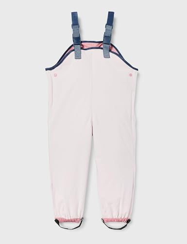 Playshoes Pantaloni Fango, Salopette Antipioggia, Sfoderati, Unisex - Bambini E Ragazzi, Rosa Pastello, 80 - 4