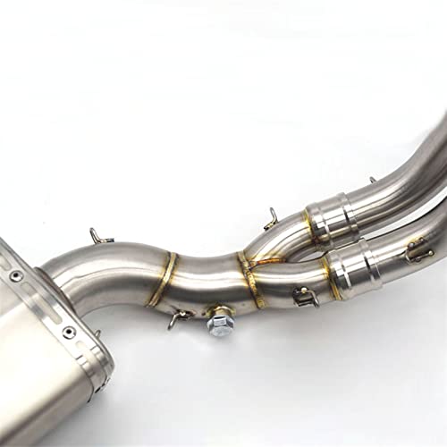 Línea de escape completa para Yamaha MT07 de acero inoxidable con acabado premium 4