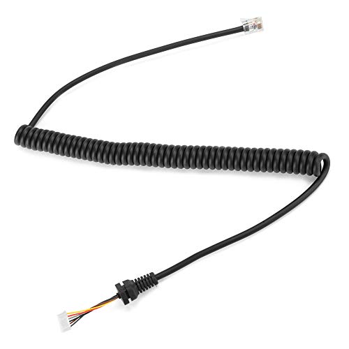CHICIRIS 6-poliges Ersatz-Mikrofonkabel für FT-7900R FT-8900R, Mikrofonkabel für MH-48-Lautsprecher, Kompatibel mit FT-7800/FT-8800-Radios