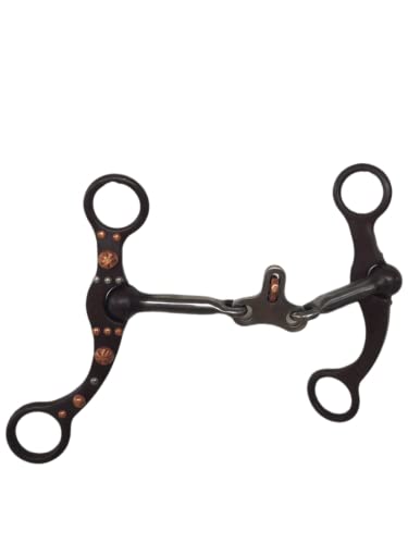 American Heritage Equine AB Bit with Copper Dots Swivel Cheek